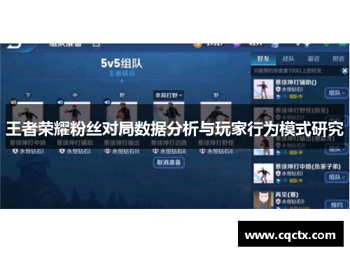 王者荣耀粉丝对局数据分析与玩家行为模式研究